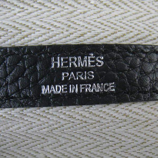 7A Hermes Garden Party Bag Black H2805 Replica - Click Image to Close